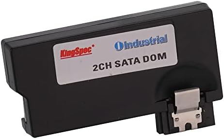 Kingspec 32 GB Индустриски двоен канал SATA DOM, хоризонтален 2CH 3D NAND TLC Solid State Drive - SATA II 3GBPS, брзина на читање/пишување