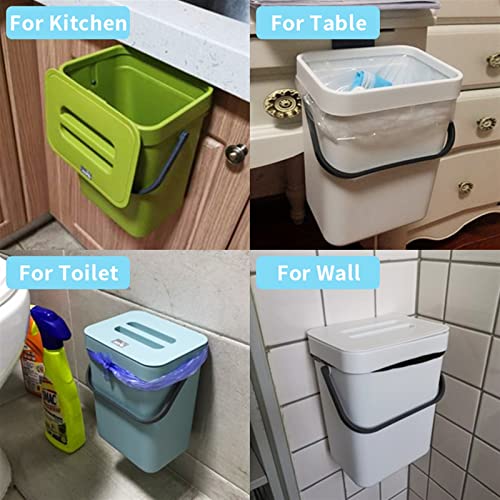 Zukeeljt ѓубре може да виси отпадоци за отпадоци за кујнски нордиски водоотпорен wallид монтиран бања тоалет за отпадоци со покривка