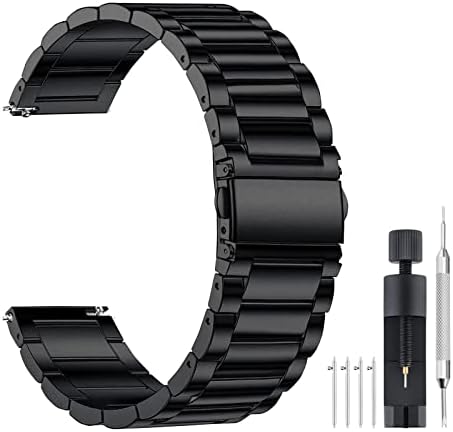 Ritche Не'рѓосувачки челик часовник Брза ослободување Метал замена за часовници за часовници 18мм 20мм 22мм за мажи компатибилни со Galaxy