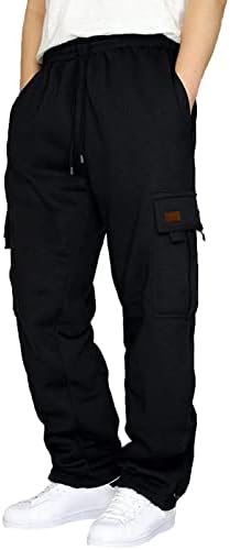 Jinинфе 4 8 хеланки во боја, обични машки панталони, панталони, алатки со цврсти панталони со мулти-џеб мажи со товарни панталони со џебови