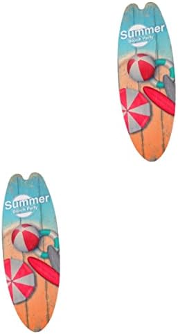 Абаодам 2 парчиња сурфање дрвен знак летен декор гроздобер знаци на отворено знак за сурфање табла wallидна декорација крајбрежен