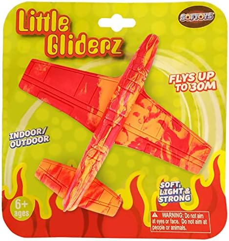 Детски играчки со авиони, играчки со авиони со пена за момчиња Девојки Деца фрлаат едриликонски авион на стиропор, спортски играчки на отворено за деца на возраст 3+