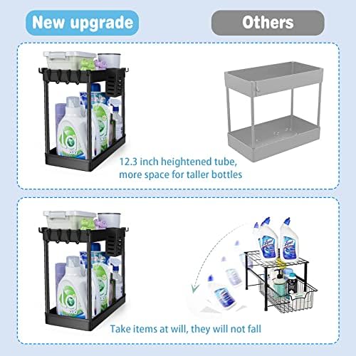 2 пакувања под организатори на мијалник и складирање, организатор на бања 2 ниво под полица за организатори