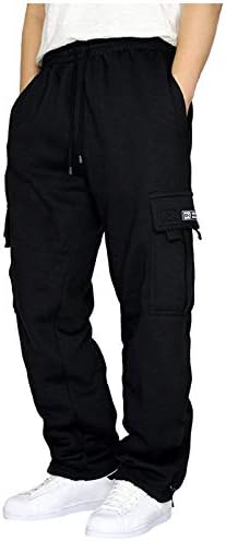 Егмода машка џогер џогер со џебови, машки карго џогери панталони тренингот на отворено џогери панталони удобни спортски панталони