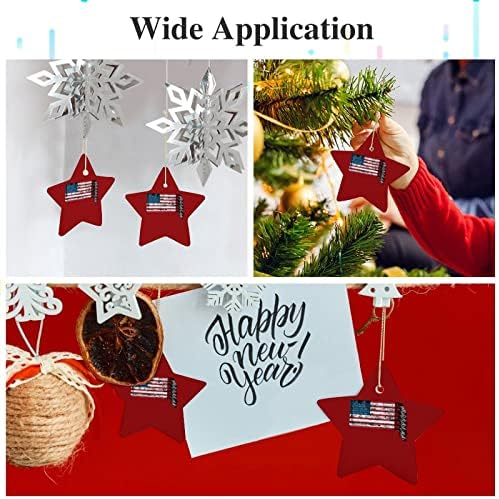 Гроздобер американски хокеј стапчиња со знаме керамички сувенири starвезди Божиќни украси новогодишна елка што виси украс образец во форма на Божиќни украси