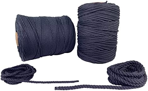 Кабелот Ravenox Macrame | | Јаже со природен памук Macrame | 3 влакно извртено памучно кабел за рачно изработени растителни закачалки за