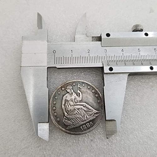 1885 година Бесплатна женска стара реплика комеморативна монета во Соединетите држави комеморативни стари монети нециркулирани залутани никел