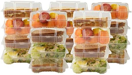 Gjtr јасно пластични плоштад шарки контејнер за храна пекарница извадете кутии извадете сендвич, салата, мали дели и контејнери