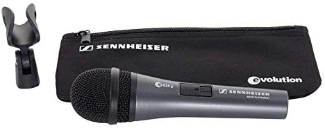 Sennheiser E825-S рачен динамичен микрофон за кардиоди со прекинувач за вклучување/исклучување