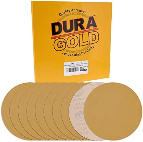 Dura -Gold Premium 9 Дискови за пескарење со суровини со разновидност на пакети - 60, 80, 120, 180, 240 решетки - дискови со шкурка