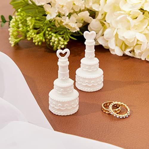 144 брои меурчиња за испраќање на свадба, фаворити за ангажман, годишнина, невестински туш, 3-ниво бела свадбена торта во облик на меурче