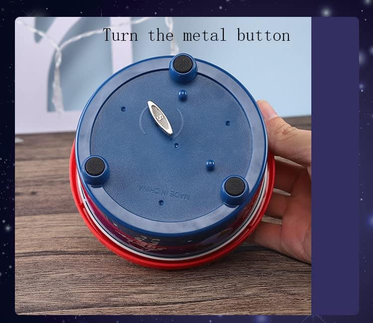 Музичка кутија Буаокимо Астронаут Ротирачки планет Истражување музичка кутија Роденденски подарок за детска играчка