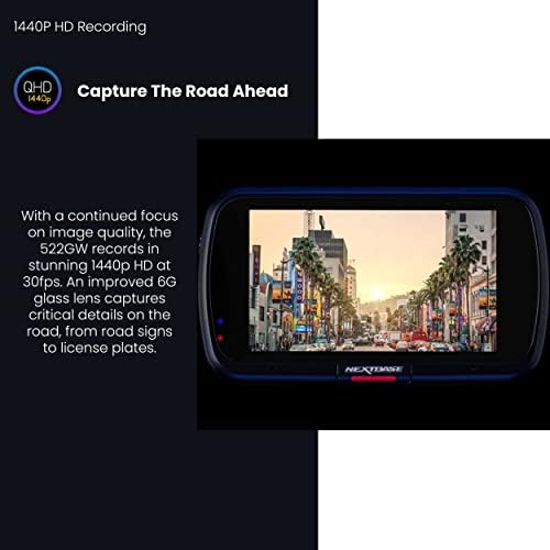 СЛЕДНА БАЗА 522gw Цртичка Камера Предна И Задна Камера Мала Со Апликација-1440p/30fps Quad HD Со Wi - Fi Bluetooth 10HZ GPS-Вграден