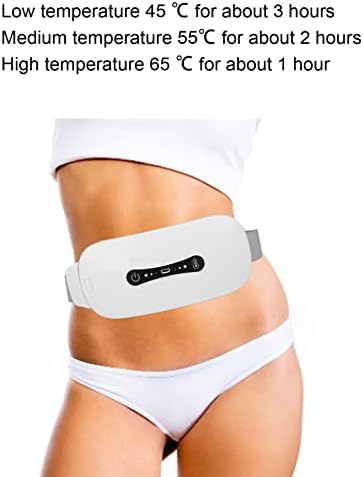 Менструална подлога за греење, 3 запчаници прилагодливи преносни безжични грејни за греење, загревање на половината за греење на половината