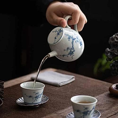 N/A сино и бело керамички чајник рачно насликан единечен мастер тенџере за канцеларија за украсување чај кунг фу