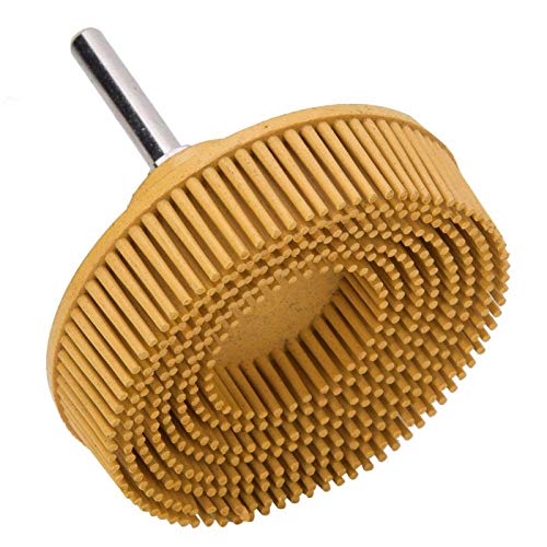 Fafeicy 3 инчен влакнест диск, Емери гума абразивна четка за дебатирање на полирањето за мелење на метално завршна обработка,