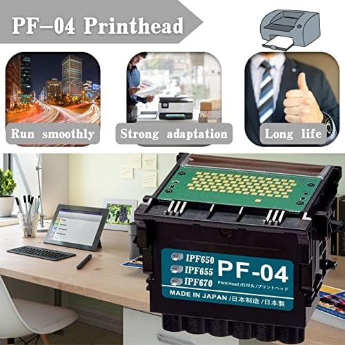PF-04 PrintHead компатибилен со Canon IPF650/IPF655/IPF670/IPF680/IPF681/IPF750/IPF755/IPF760/IPF765/IPF780/IPF785 и повеќе отпечатоци и повеќе