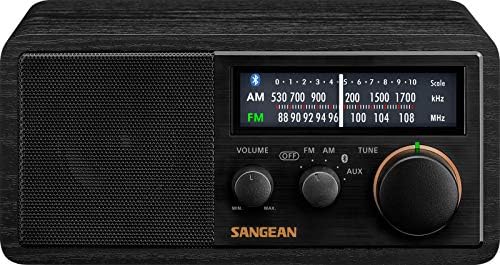 Sangean SG-118 Retro AM/FM Bluetooth Вуден кабинет радио