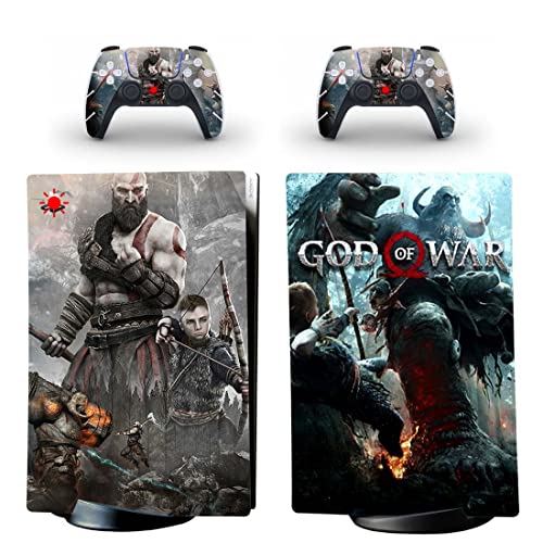 За PS4 Нормално - Game God Најдоброто од војната PS4 - PS5 Конзола за кожа и контролори, винилна кожа за PlayStation New DUC -856
