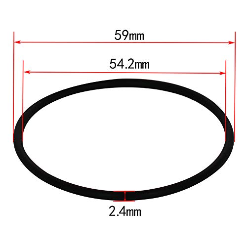 Bettomshin 1pcs нитрилна гума О-прстени, 59мм ОД 54,2мм ID 2,4 мм ширина, метричка заптивка за заптивка за заптивка за заптивка