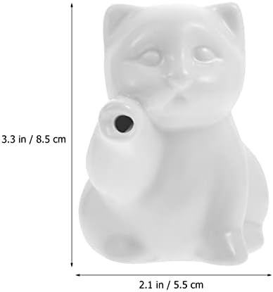 Керамички Крем Бокали во форма на мачка: 50мл Бели Креми Порцелански Класичен Крем Стомна За Кафе Чај Млеко Џем Сосови Тегла