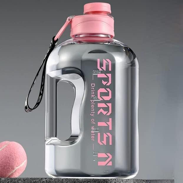 Reixs 92oz половина галон вода за шише со шише со вода за велосипедизам 2,7L розова прецизна скала Преносно шише со вода со голем