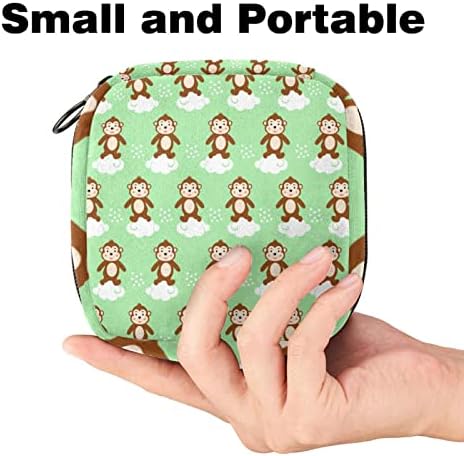 Санитарна торба за складирање на салфетки за жени симпатична, женска држач за менструација на менструацијата за период, преносен