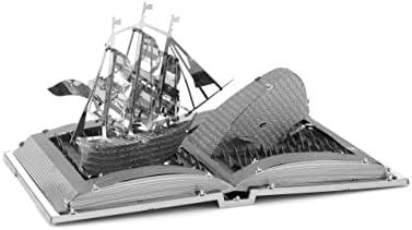 Метална земја Моби Дик Книга скулптура 3Д метални модели Комплет фасцинации