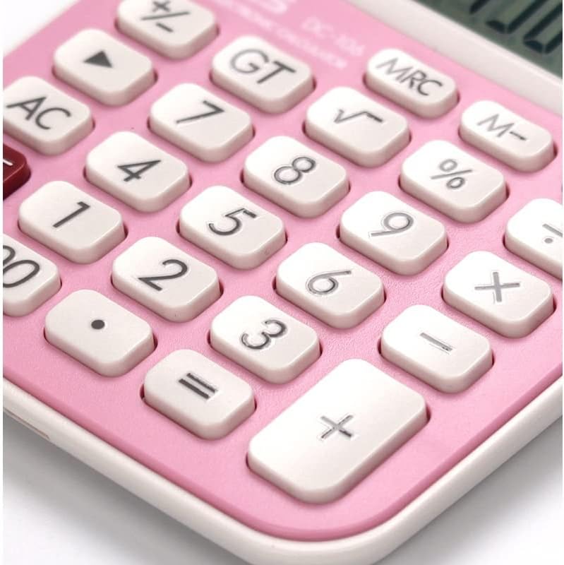 Мјвдп 10 Цифрен Калкулатор За Биро Финансиска Деловна Сметководствена Алатка Мини Слатки Преносни Мали Канцелариски Материјали (Боја: Розова, Големина