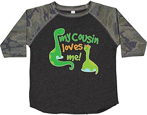 инктастично мојот братучед ме сака маица за дете од диносаурус