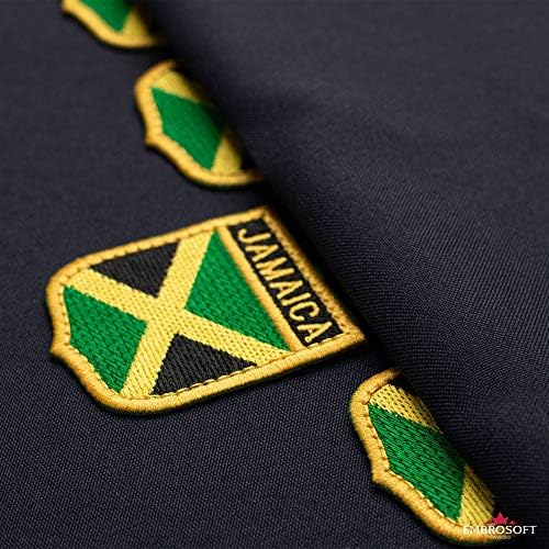 Знамето на Јамајка на штит -лепенка, Националноста, везено железо на