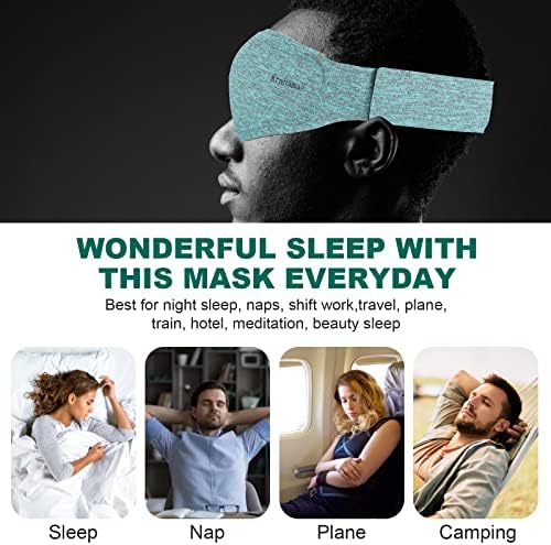 3Д Маска За Спиење, Маска За Очи За Спиење За Мажи Жени, Маска За Очи За Блокирање На Светлината, Меки И Удобни Ноќни Маски