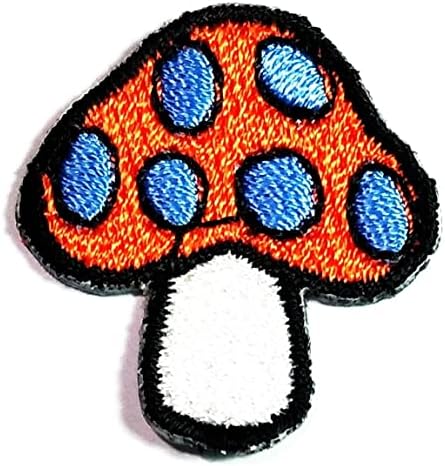 Кленплус Мини Малку Портокалова Печурка Лепенка Слатки Печурки Цртан Филм Железо На Лепенка Везена Апликација Шие На Лепенка За Облека