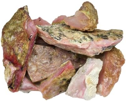 Материјали за хипнотички скапоцени камења: 1 lb Груба рефус розови опалски камења од Перу - сурови природни кристали за кабини,