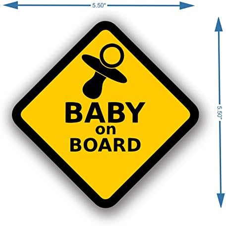 Бебе на налепница на налепница, налепници за декорации за бебиња, налепници за бебиња, бебешки автомобил, водоотпорна заштита, водоотпорна