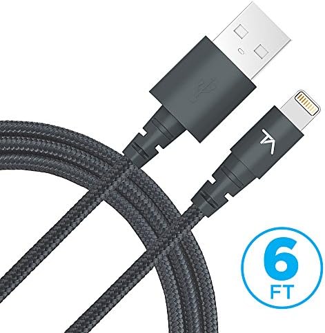 Технолошки оклоп Apple MFI Сертифицирана молња на USB синхронизација/полнење кабел компатибилен со iPhone или iPad, направен со
