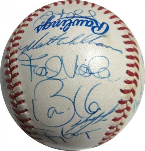 1990 NL All Star Team потпиша бејзбол Тони Гвин Ларкин Бери Бондс 33 Авто PSA - Автограмски бејзбол
