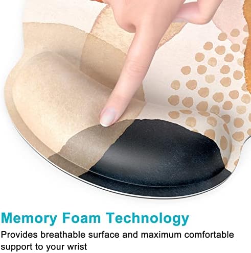 Dapesuom Ергономска подлога на глувчето со поддршка за одмор на зглобот, мемориска пена компјутерски влошки на глувчето за безжичен