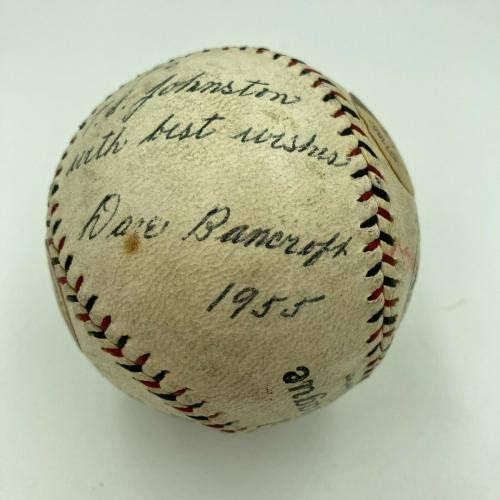 Дејв Банкрофт сингл потпишан бејзбол на Националната лига во 1926 година со ЈСА Коа - автограмирани бејзбол