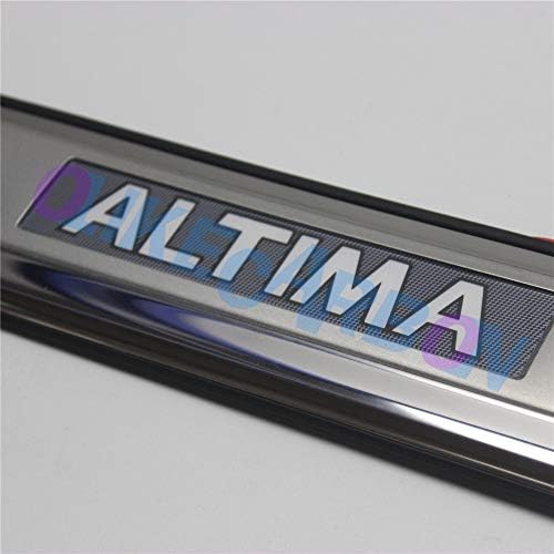 Олике за Nissan Altima 2013-2018 Car LED врата од врата од врата од таблички плоча за заштитни сили