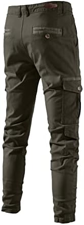 карго панталони Eoeioa за мажи цврсти мулти-џебни отворени работи за пешачење панталони летни водоотпорни тактички панталони со лесни