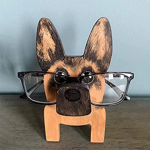 Држач за дрвени очила на CQCYD, стојат креативен држач за очила за очила, стојат смешни миленичиња за миленичиња држач, додаток за биро, украс
