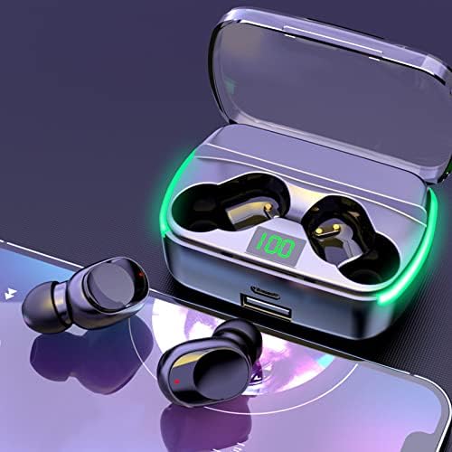 5.3 Дигитален Дисплеј Безжични Bluetooth Слушалки - Водоотпорно Поништување На Бучавата Хифи Квалитет На Звукот Ладно Светло