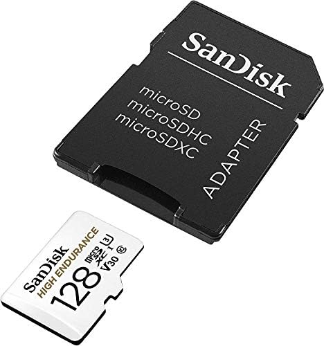 Sandisk MicroSD Висока Издржливост 128gb Мемориска Картичка Работи Со Wyze CAM OG, Wyze Cam Pan v3 Паметна Камера V30 C10 U3