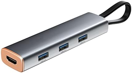 LMMDDP Кабел Мулти 5 ВО 1 USB ЦЕНТАР Тип Ц ДО 4K 60Hz-Компатибилен USB 3.0 PD 100W За Компјутер Воздух