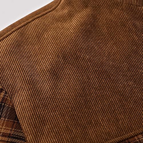 Diyago Canvas Mens јакни воени лапчиња случајни плус палта Шерпа наредени ретро ретро -надворешна облека на отворено памук ветерница