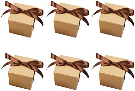 Амосфун 5. 5 см Свадба Во Европски Стил Кутија За Бонбони Квадратен Дизајн Кутија За Чоколадо Кутија За Чување Мини Кутија За Третирање Фаворизирајте