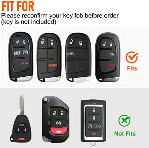 Toykee for Jeep Key Fob Cover Coar Acperies за Grand Cherokee Renegade Chrysler 200 300 Dodge Ram Durango Challger Challenger