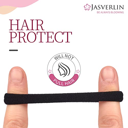 Меки врски со мека коса Јасверлин - Беспрекорна памучна коса Еластични ленти за жени девојки, без оштетување на држачи за конска