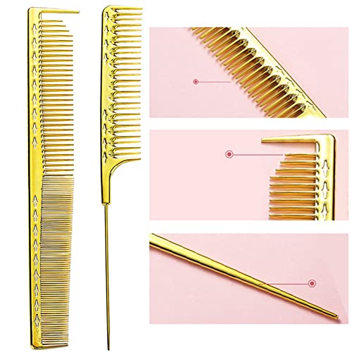 Чешел за стилизирање на косата од 9 парчиња двострана стилизирање на чешел за затегната алатка за фризури за салон бербер продавница дома